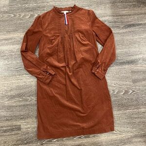 Boden Rust Long Sleeve Dress